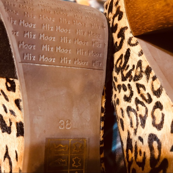 SALE!!!v👠 Wonderful Miz Mooz Leopard Calfhair Heels! - Picture 7 of 12